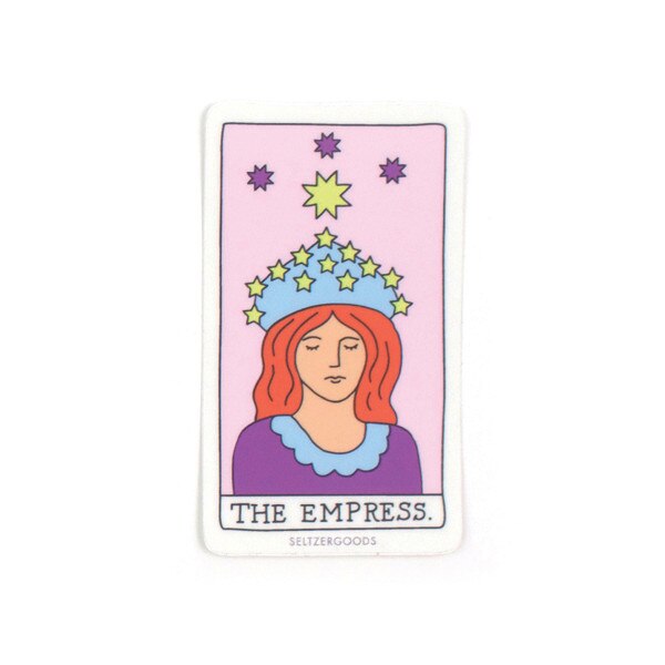Tarot Empress Sticker Seltzer Goods